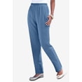 thumbnail image 2 of Roaman's Women's Plus Size Tall Plus Size Soft Knit Relaxed Pull-On Straight Leg Pant, 2 of 6