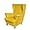 Yellow, variant on Wing Chair Slipcovers, 2 Piece Stretch Wingback Chair Cover Soft Velvet Armchair Covers with Elastic Bottom for Living Room Bedroom