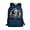 Peeking Skeleton Print, variant on Uourmeti Polyester School Backpack Daypack with Fiery Wolf American Flag Design - Durable for Student Daily Use and Travel