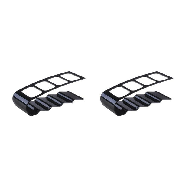 Methold Caja organizadora de Control remoto para aire acondicionado de TV de 4 rejillas, soporte para habitación, herramientas para sala de Negro 2piezas