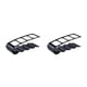 thumbnail image 1 of Methold Caja organizadora de Control remoto para aire acondicionado de TV de 4 rejillas, soporte para habitación, herramientas para sala de Negro 2piezas, 1 of 6