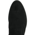 thumbnail image 5 of Charles David Gammon Black Stretch Suede Flat Round Toe Over Knee Boot Wide Calf (BLACK, 7.5), 5 of 6