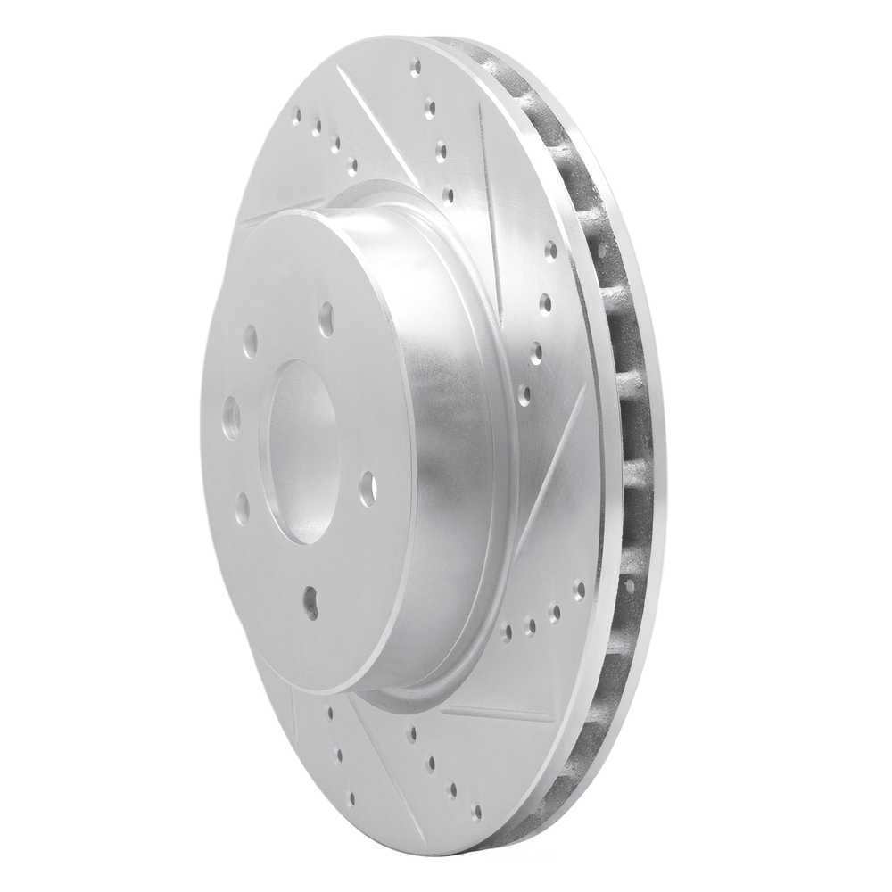 Dynamic Friction Company 631-20017R DFC Brake Rotor - Drilled And Slotted - Silver