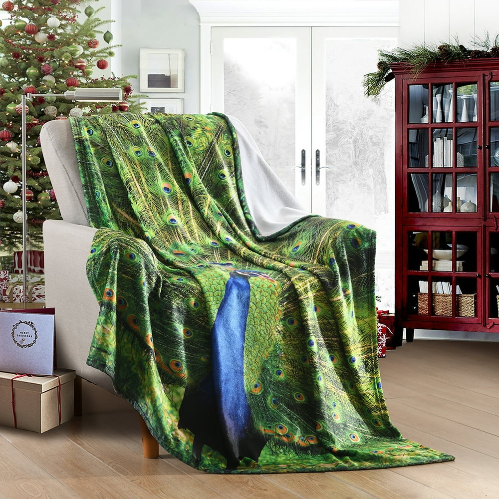 Christmas Holiday Authentic Printed Fleece Throw Blankets,Super Soft