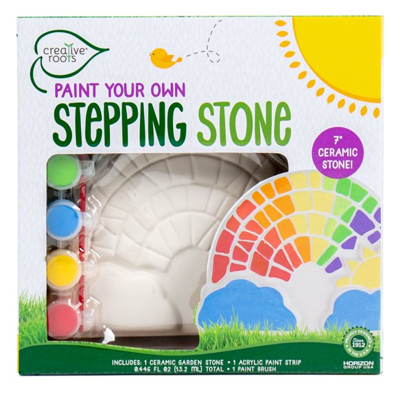 Kit de manualidades Creative Roots para pintar tu propio peldaño con forma de arcoíris