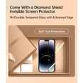 thumbnail image 2 of Funda magnética transparente para iPhone 14 Pro Max con protección total para la cámara [imanes N52 potentes n.º 1] [protección contra caídas de grado militar] Funda para teléfono para, 2 of 6
