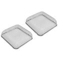 2Pcs RV Furnace Vent 4.5 X 4.5in Heavy Duty Stainless Steel Flying Bug