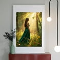 thumbnail image 2 of Diamond Art Kit for Adults, Sunlit Woman Green Dress Forest Diamond Painting for Adults Beginners, 5D DIY Diamond Art Painting Kits, Colorful Diamond Painting Craft for Home Decor 12x16, 2 of 7