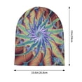 thumbnail image 5 of Beanie Hats for Men and Women, Fractal Twirl Swirl Starfish Patterns Adult Unisex Knit Hat Winter Warm Skull Cap, 5 of 7