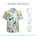 thumbnail image 7 of High Quality Hawaiian Shirts for Men Short Sleeve Aloha Beach Shirt Floral Summer Casual Button Down Shirts Blouses D4ORSN, 7 of 7