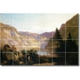 thumbnail image 1 of Ceramic Tile Mural-Thomas Hill Landscapes Painting 508. 72" w x 48" h using (24) 12 x 12 ceramic tiles, 1 of 3