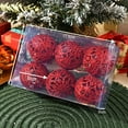thumbnail image 2 of PEONAVET Christmas Ornaments 6Pcs Christmas Balls Baubles Party Xmas Tree Decorations Hanging Ornament Decor 6cm, 2 of 2