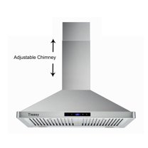 30 inch 760 CFM Wall Mount Range Hood Stainless Steel Stove Cook Vent LED Lights