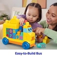 thumbnail image 6 of MEGA BLOKS First Builders Build & Count Bus Block Toy (45 Pieces) for Toddler, 6 of 6
