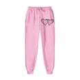 thumbnail image 4 of aohooy Ladies Cute Cat Graphic Sweatshirt and Sweatpants 2 Piece Outfits Lounge Sets for Women Tracksuit Sweatsuit 2025 Spring Trendy Loungwear Pink,XXXL, 4 of 4