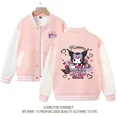 thumbnail image 2 of Sanrios Kuromi-Chaqueta de uniforme de béisbol para niño y niña, abrigo informal de manga larga con estampado Kawaii, ropa de regalo, 2 of 5