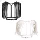 thumbnail image 4 of Arnés de cuerpo y pecho ajustable de cuero PU para mujer, cinturón de bondage con borlas en los hombros, ropa en forma de Y, 4 of 5