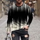 thumbnail image 1 of Blusas y camisas de manga larga con cuello redondo para hombre, blusa informal de manga larga con cuello redondo y estampado., 1 of 5