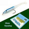 thumbnail image 4 of SUNMILE Fishing Lure Sea Fishing Lure Bait with Hook Eel Bionic Bait 5cm/0.6G T Tail Soft Insect Simulation Bait 150Pcs, 4 of 5