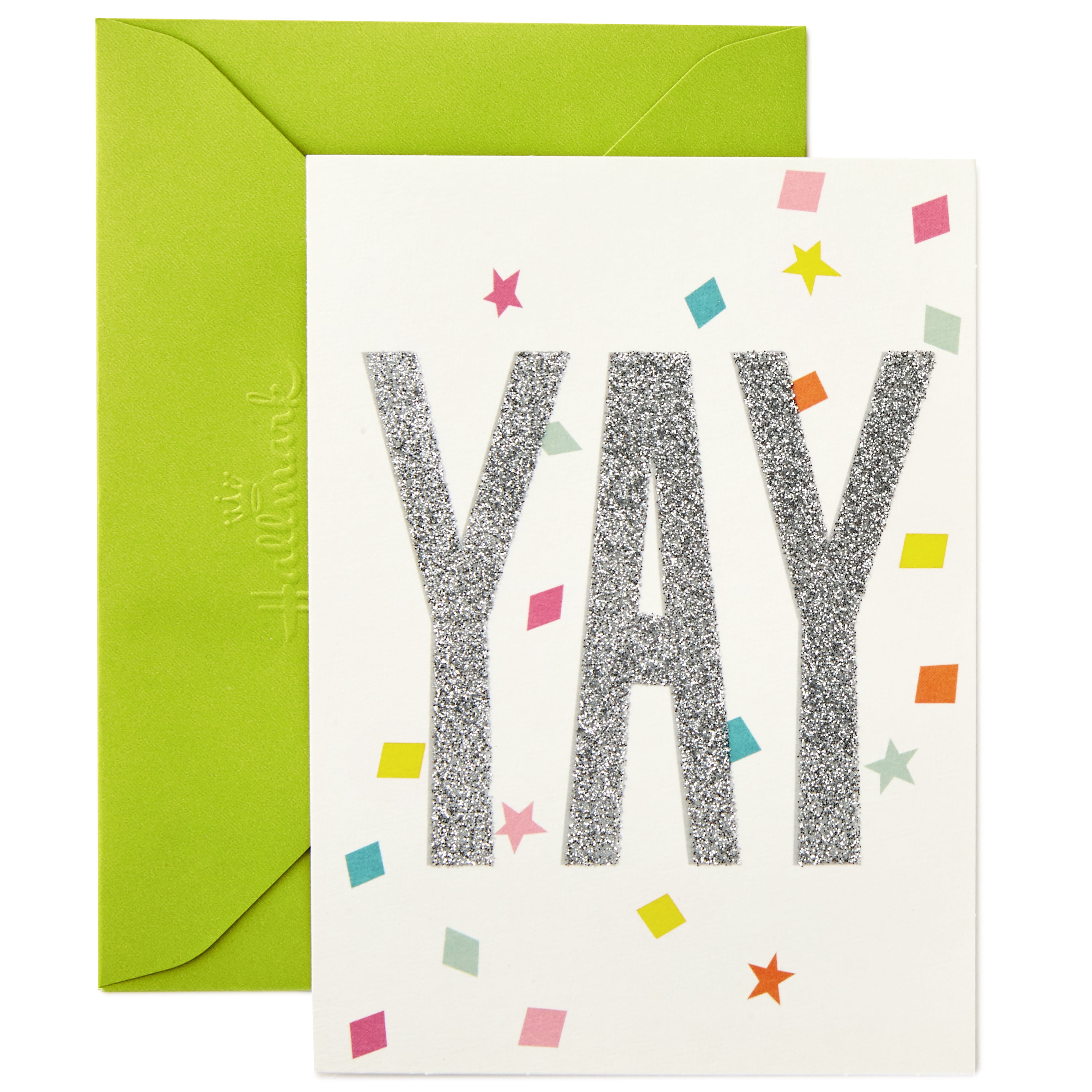 Hallmark Blank Note Cards, Yay With Confetti, 12 ct.
