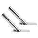 thumbnail image 5 of Wall Mount Bracket Flag Pole Holder Angled Design Modern Appearance High-End Look 25mm Inner Diameter Outdoor Display 2Pcs, 5 of 5