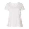 thumbnail image 2 of IWPF - Women's Plus Size V-neck T-Shirt - Halloween Costume Pumpkin Face, 2 of 5