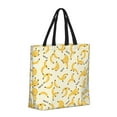 thumbnail image 2 of Naloa Banana Tote Bag for Women, Foldable Tote Bag With Zipper, Large Shoulder Bag, Top Handle Handbag for Travel, Work, Shopping, 2 of 9
