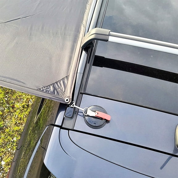 Heavy‑Duty Vacuum Suction Hook Camping Suction Cup Anchor With Metal D‑Ring Buckle Weather‑Resistant Car Awning Tie‑Down Holder For Tent Canopy Outdoor Camping Picnic Hiking