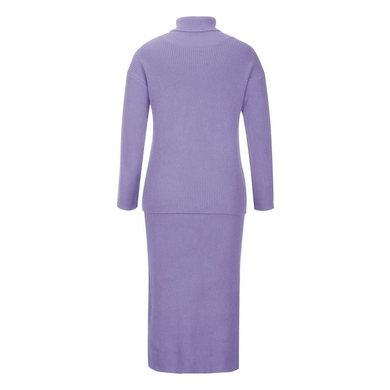 Casual Solid Solid Color Turtleneck Wrapped Skirt Dresses Casual Solid Solid Color Turtleneck Wrapped Skirt Dresses