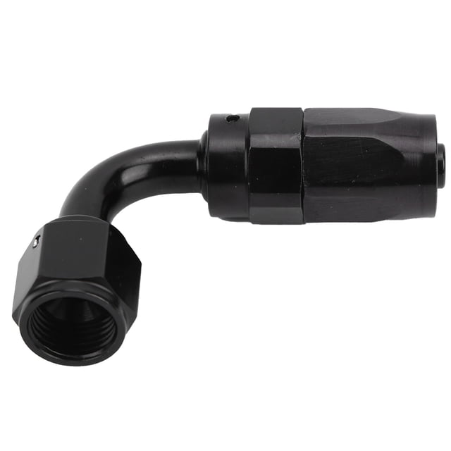 Adaptador de ajuste de extremo de manguera giratoria AN6, 90 grados, para líneas de fluido de agua, refrigerante, aceite, Gas, aire Jadeshay A