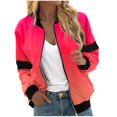 thumbnail image 2 of DecSea Women's Zip Up Workout Jackets with Pockets Slim Fit Cottony Soft Jacket for Running Athletic Yoga, 2 of 5