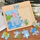 thumbnail image 4 of Shulemin - Rompecabezas de madera con forma de dinosaurio y cebra, de colores, juguete inteligente para niños, 4 of 8