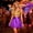 Purple, variant on FASHOFT Faux Leather Skirt For Women Plus Size Pleated Stretch PU Skirt Elastic Waist Comfortable Casual All Match Daily Women's Skirts Gold