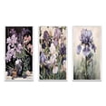 thumbnail image 2 of Designart "Still Life Purple Iris in Antique Vase" Wildflowers Framed Wall Art Set Of 3 - Pink Traditional Frame Gallery Set For Office Decor, 2 of 6