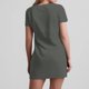 thumbnail image 4 of Vestido Corto de Verano de Moda de Color Sólido Vestido Casual de Cuello en V de Manga Corta, Desgaste Ligero de Poliéster para las Mujeres, Lavado de Manos, 4 of 7