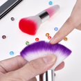 thumbnail image 4 of Ebingoo Peluca frontal de encaje marrón oscuro de 26 pulgadas + gorro de peluca peluca larga y rizada para mujeres y niñas peluca de pelo sintético densidad pesada suave resistente al calor peluca de, 4 of 5