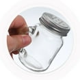 thumbnail image 3 of NICEXMAS 2 Pcs Glass Spice Bottle Seasonings Outdoor Spice Jar Seasoning Container Shakers Spice Jars Aluminum 8X5X8.5CM, 3 of 8