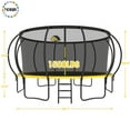 thumbnail image 2 of YORIN Trampoline pour 10 Enfants, Trampoline de 16 Pi pour Adultes avec Filet de Protection, Panier de Basketball, Échelle, Capacité de Poids de 1500 Lb, Trampoline Récréatif Extérieur, Trampoline Robuste, 2 of 7