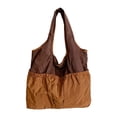 thumbnail image 1 of Bolso de hombro para mujer, estilo casual, ideal para otoño e invierno, para ir de compras, el trabajo, vacaciones o fiestas. Marrón, 1 of 7
