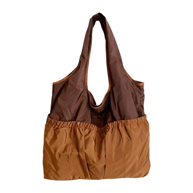 Bolso de hombro para mujer, bolso de mano minimalista de moda para otoño e invierno, ideal para deportes, gimnasio y fiestas. Marrón