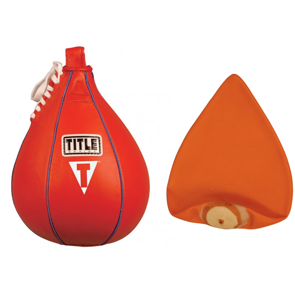 Small Title Boxing Leather Speed Bag and Bladder 