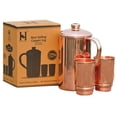 thumbnail image 1 of Jarra de agua de cobre y 2 vasos HealthGoods en cobre puro, 1 of 9