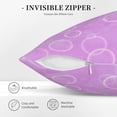 thumbnail image 5 of ZNDUO Square Home Decorative Throw Pillows, Corduroy Dreamy Purple Bubble Pattern Couch Pillows, Throw Pillows for Bed, 20"x20", 5 of 8