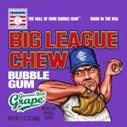 Ford Gum, Big League Chew, Bubble Gum, Ground Ball Grape 2.12-Ounce Bag (12 Count)