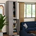 thumbnail image 4 of Closetmaid 10000-04840 Modular 21"W X 81"H Double Top And Bottom 6 Shelf Storage Cabinet, 4 of 7