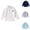 White, variant on Girls Tshirts Kids Long Sleeve Solid Undershirt Basic Polo Top Baby Tees Navy 4-5 Years