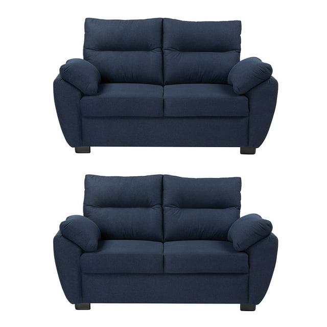Sala 2-2 TRINITY Venecia ( 2 piezas Love Seat ) Azul Marino