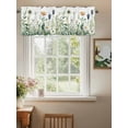 thumbnail image 2 of Valance Curtain Wildflower Kitchen Curtain for Window Daisy Floral Leaves Rod Pocket Curtain Valance Window Treatment for Kitchen Bathroom Dining Room 1 Panel 54x18inch, 2 of 9