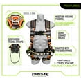 thumbnail image 6 of Frontline 100RCTB Reflective Construction Full Body Harness with Tongue Buckle Legs and Trauma Straps, 6 of 11