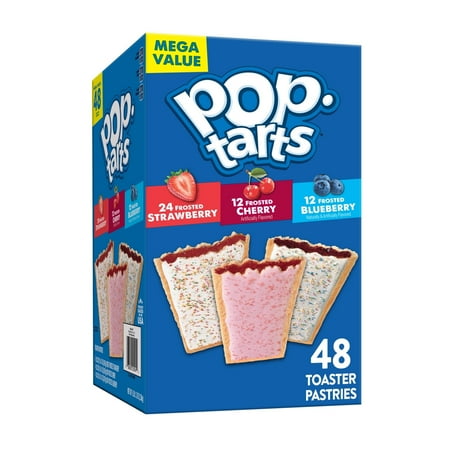 Pop-Tarts Variety Pack Toaster Pastries, Breakfast Foods, Shelf-Stable, 81.2 oz (48 Count)- Pack of 2